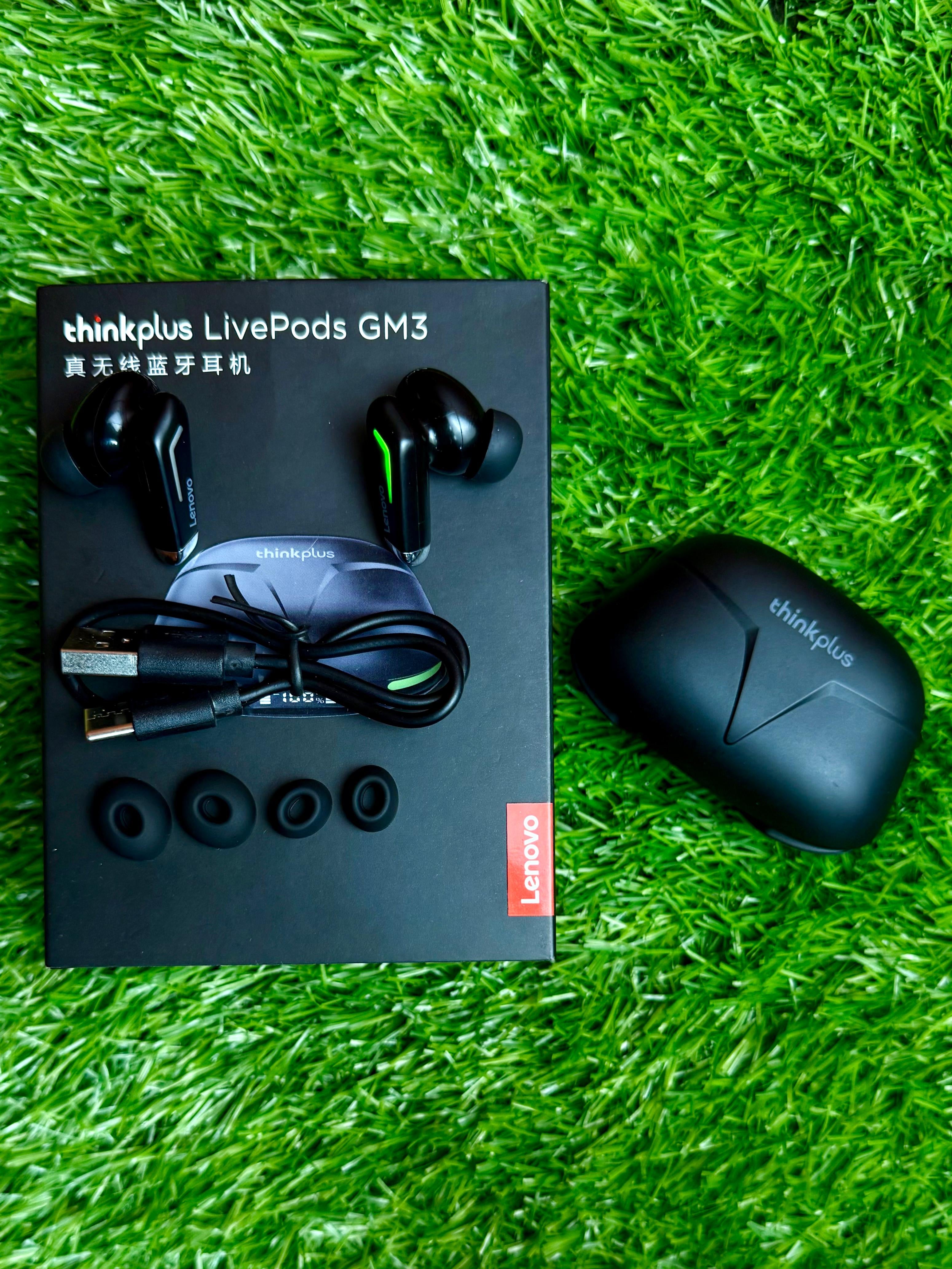 Lenovo Thinkplus LivePods GM3 Gaming Earbuds – Ultra-Low Latency & LED Power Display