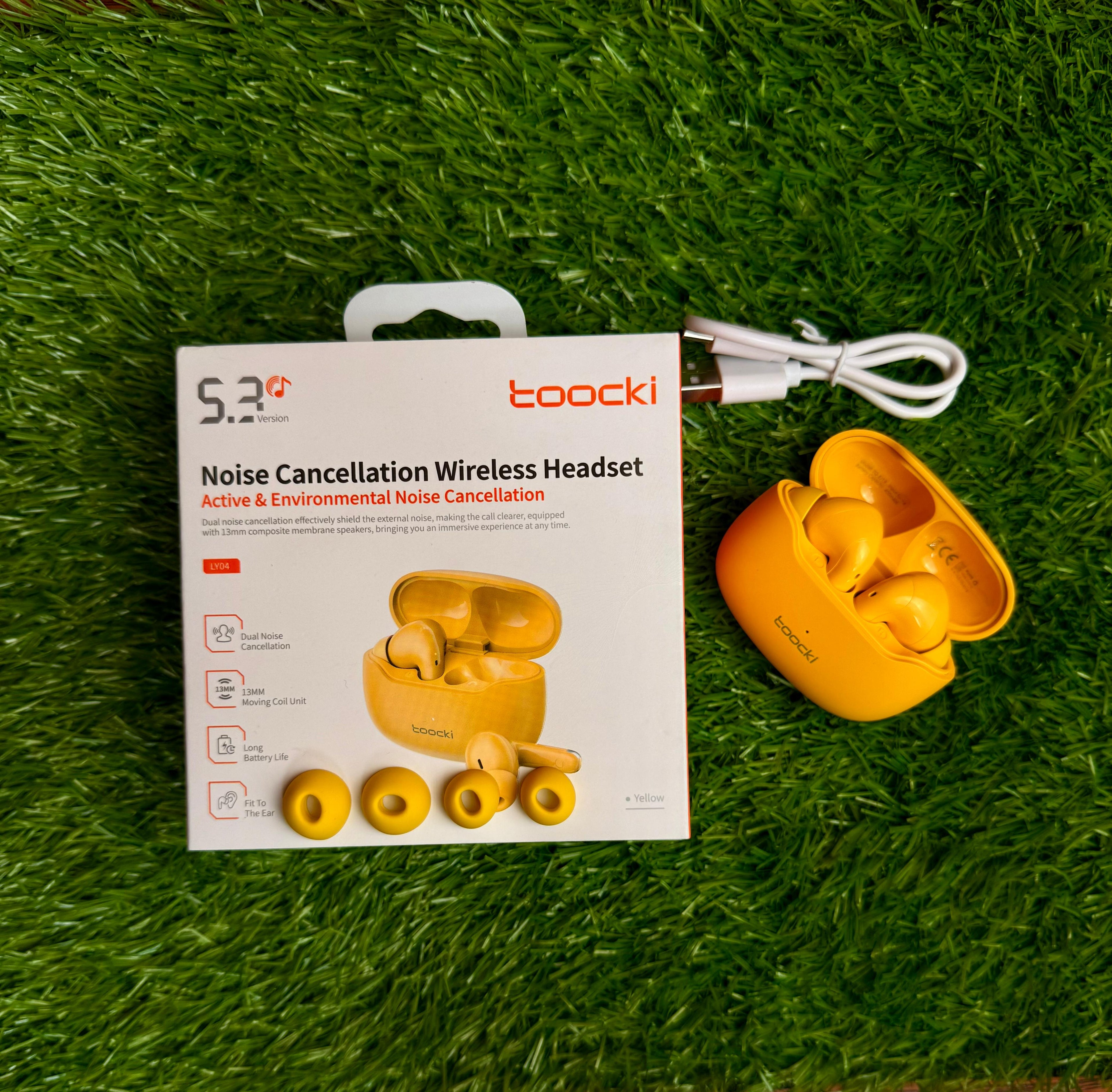 Toocki LY04 Wireless Earbuds – Bluetooth 5.3 with Dual Noise Cancellation